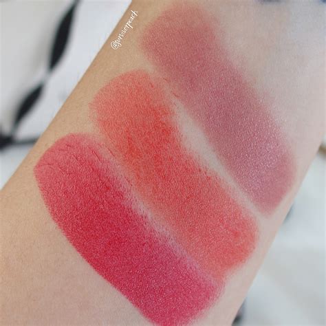 Gucci matte lipstick swatches